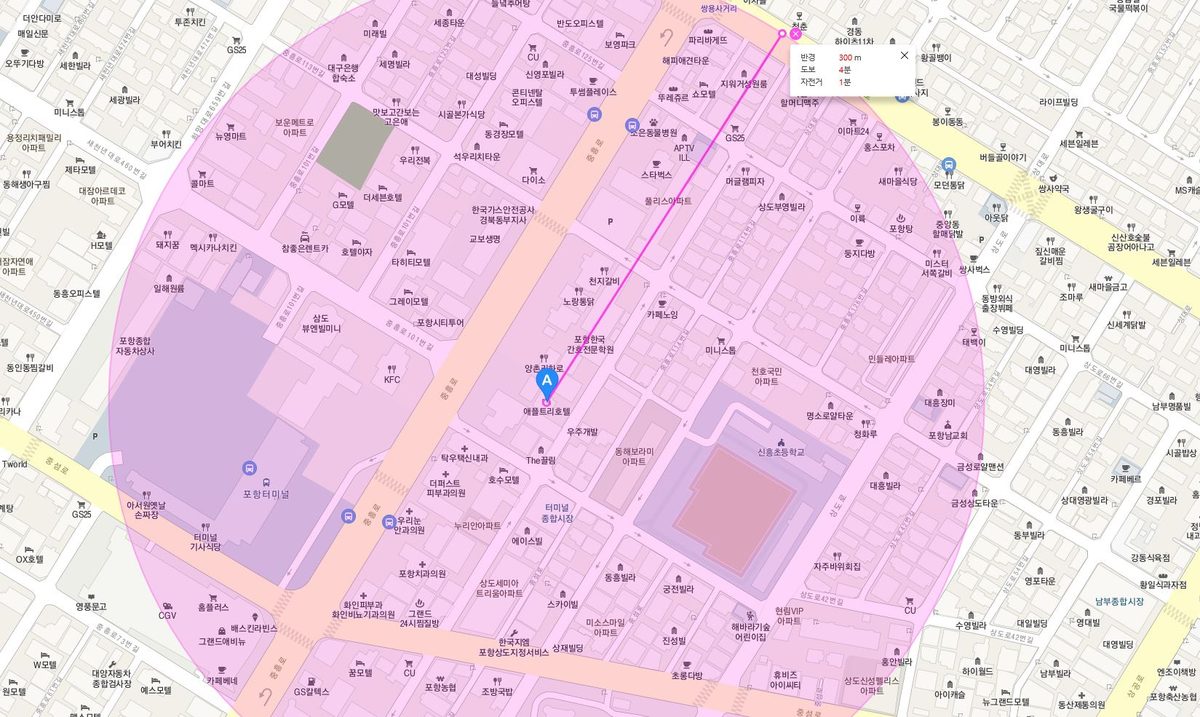 アップルツリーホテル浦項 map